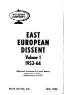 Cover for East European dissent.