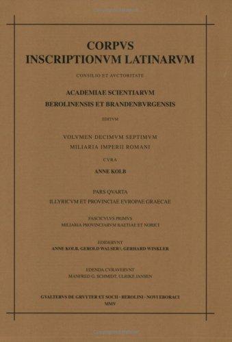 Cover for Corpus Inscriptionum Latinarum