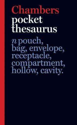 Cover for Chambers Pocket Thesaurus