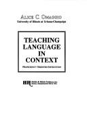 Cover for Teaching language in context