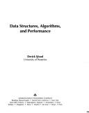 Cover for Data structures, algorithms, and performance