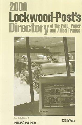 Cover for Lockwood-Post's Directory of the Pulp, Paper, and Allied Trades 2000