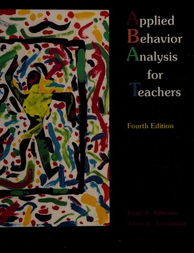 Cover for Applied behavior analysis for teachers