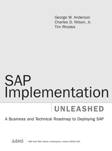 Cover for SAP implementation unleashed