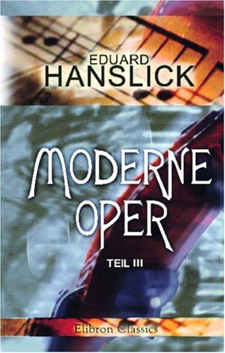 Cover for Moderne Oper: Teil 3