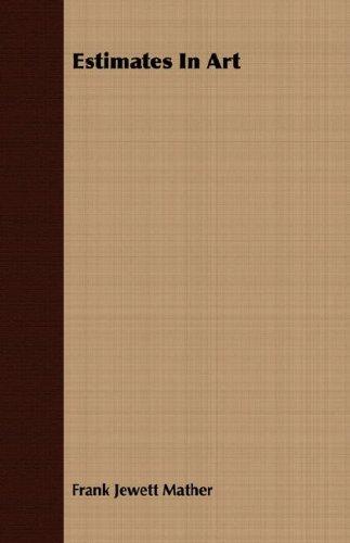 Cover for Estimates In Art