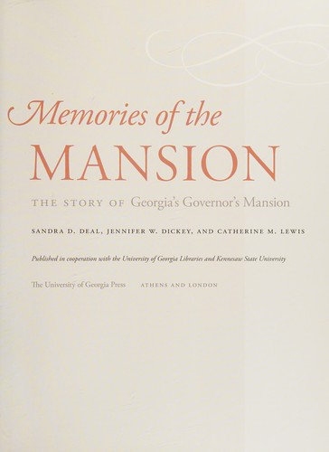 Cover for Memories of the Mansion
