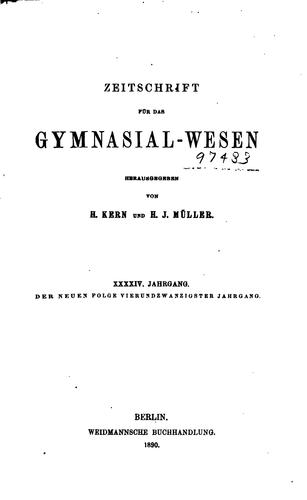 Cover for Sokrates: Zeitschrift für das Gymnasialwesen