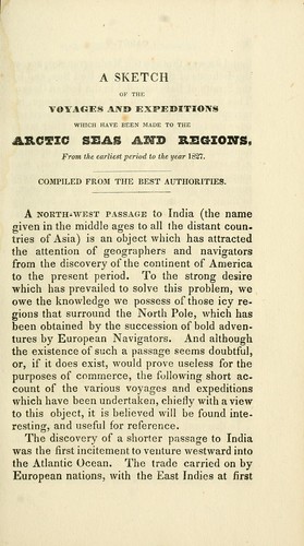 Cover for Narrative of the recent voyage of Captain Ross to the Arctic regions in the years 1829-30-31-32-33