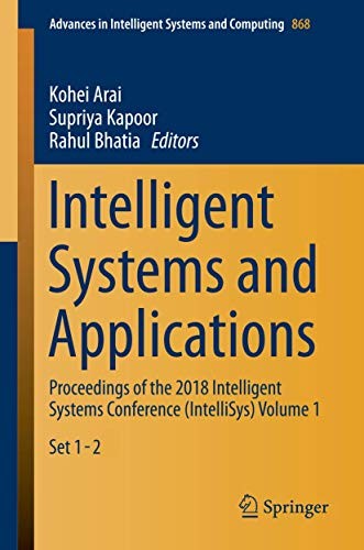 Cover for Intelligent Systems and Applications