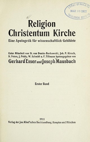 Cover for Religion christentum kirche