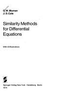 Cover for Similarity methods for differential equations