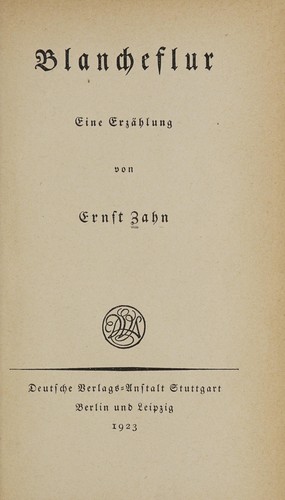 Cover for Blancheflur