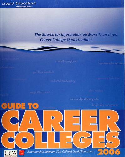 Cover for Guide to Career Colleges 2006