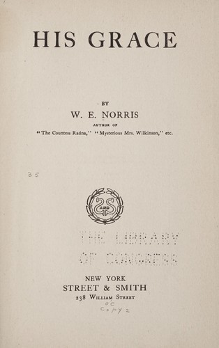Cover for His grace