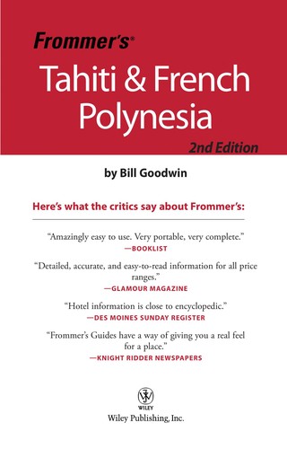 Cover for Frommer's Tahiti & French Polynesia