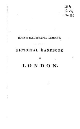 Cover for The Pictorial Handbook of London: Comprising Its Antiquities, Architecture, Arts, Manufacture ...