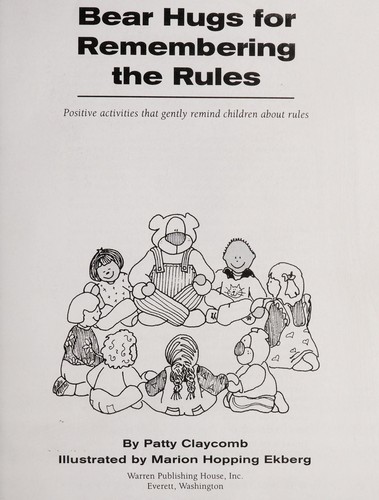 Cover for Totline Bear Hugs for Remembering the Rules ~ Positive Activities That Gently Remind Children About Rules (Bear Hugs)
