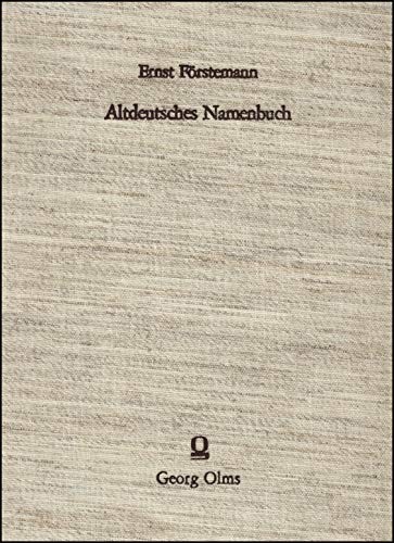 Cover for Altdeutsches Namenbuch