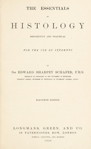 Cover for The essentials of histology