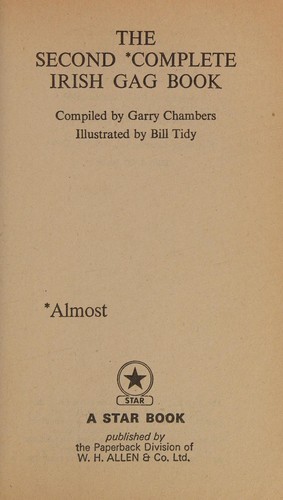Cover for The second complete Irish gag book