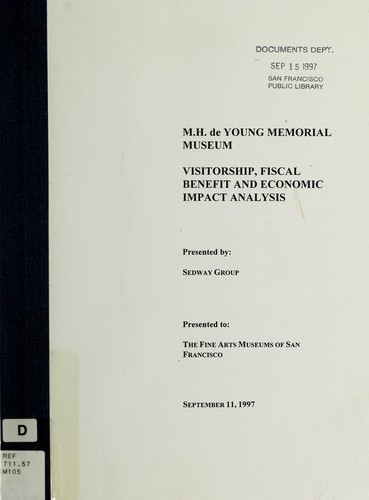 Cover for M.H. de Young Memorial Museum