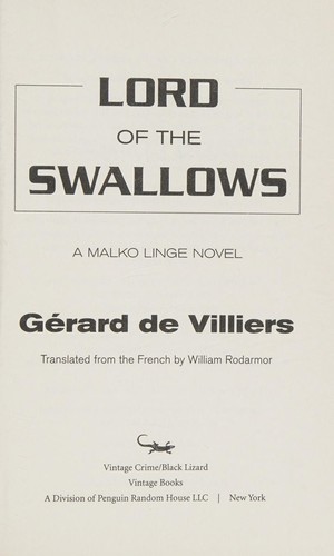 Cover for Lord of the swallows