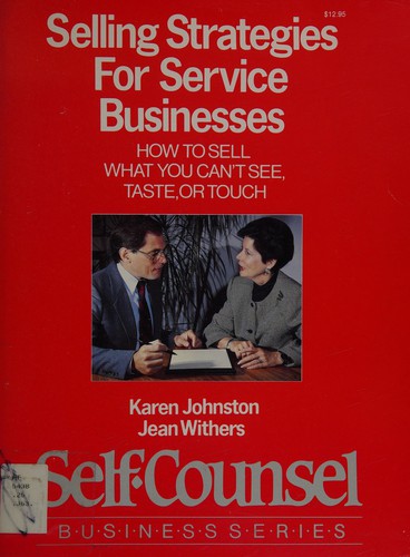 Cover for Selling Strategies for Service Businesses
