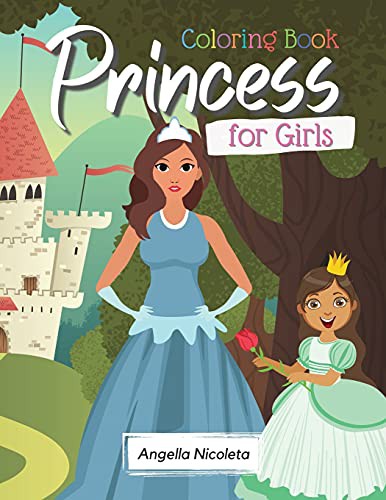 Cover for Princess Coloring Book for Girls
