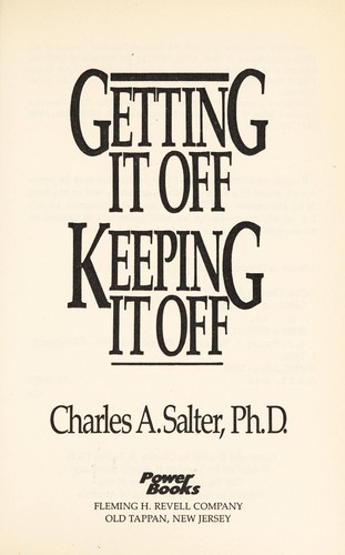 Cover for Getting it off, keeping it off