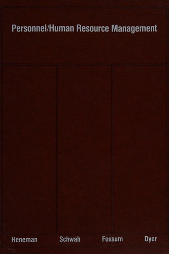 Cover for Personnel/human resource management