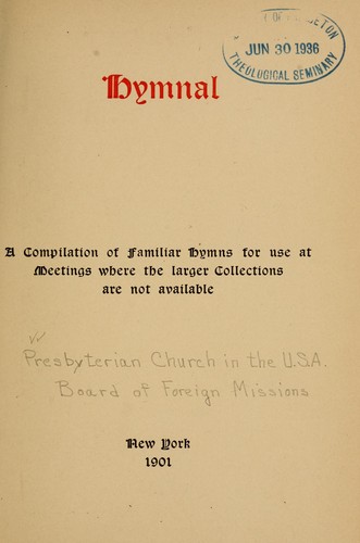 Cover for Hymnal