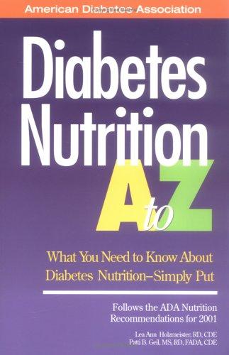 Cover for Diabetes Nutrition A to Z