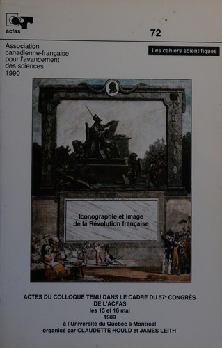 Cover for Iconographie et image de la Revolution française