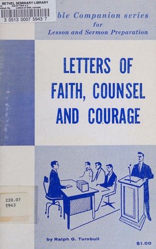 Cover for Letters of faith, counsel and courage (Bible companion series for lesson and sermon preparation)