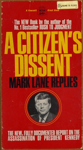Cover for A Citizen's dissent