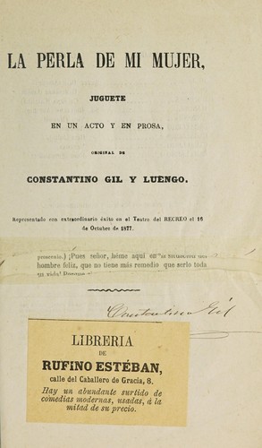 Cover for La perla de mi mujer