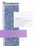 Cover for Application of PCR technologies for virus detection in groundwater