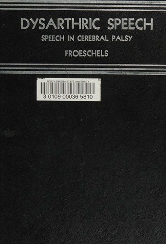 Cover for Dysarthric speech