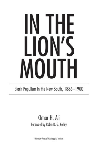 Cover for In the lion's mouth