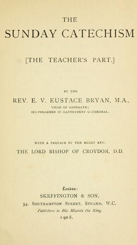 Cover for The Sunday catechism.