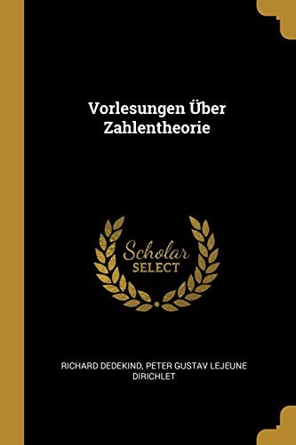 Cover for Vorlesungen Über Zahlentheorie