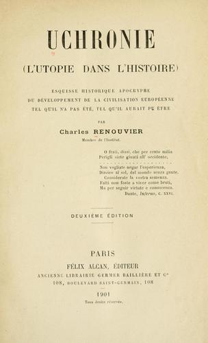 Cover for Uchronie (l'Utopie dans l'histoire)