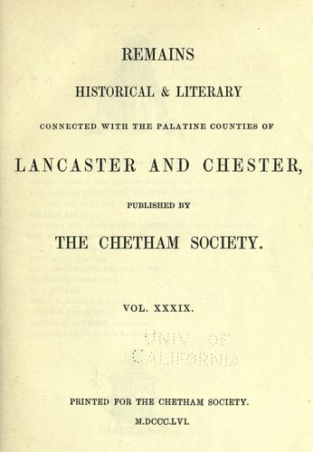 Cover for Farington papers.