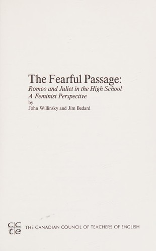 Cover for The fearful passage