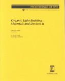Cover for Organic light-emitting materials and devices II