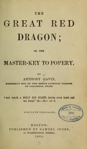 Cover for The great red dragon