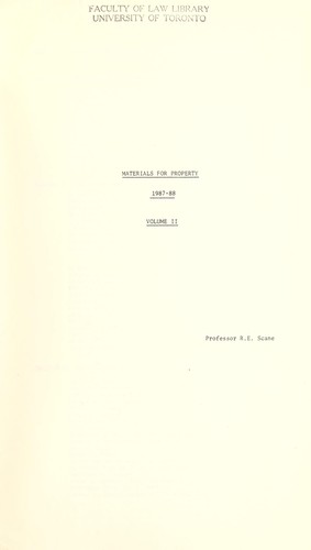 Cover for Materials for property