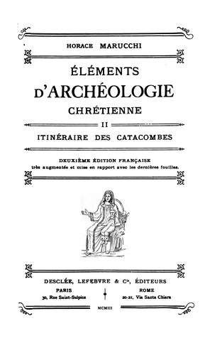 Cover for Éléments d'archéologie chrétienne ...