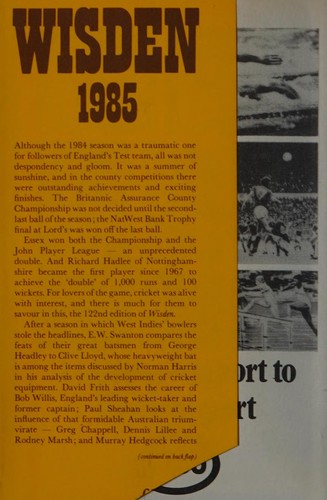Cover for Wisden Cricketers' Almanack 1985